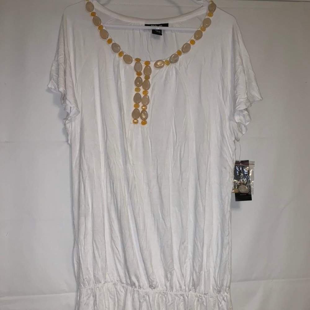 Beaded Peplum Tunic